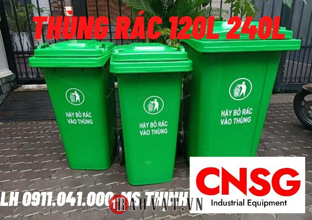 Bán thùng rác công cộng 120lit 240lit nhựa HDPE 0911041000